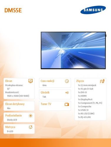 Samsung 55'' DM55E na Arena.pl