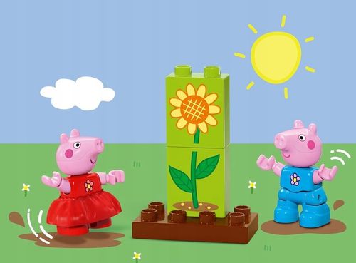 LEGO DUPLO 10431 Ogród i domek na drzewie Peppy ŚWINKA PEPPA George torba na Arena.pl