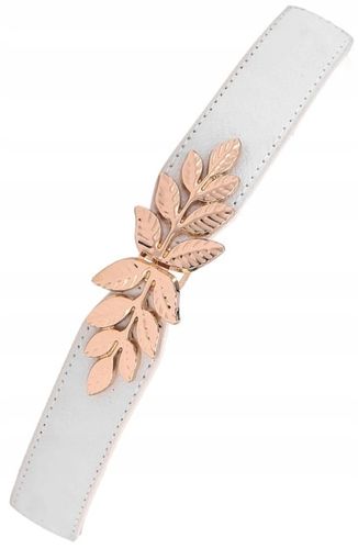 Pasek Retro Gumowy Do Sukienki Damski Liść Listek na Arena.pl