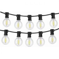 GIRLANDA LED 20M IP44 2700K E12 G40 1W CIEPŁA ORANŻERIA
