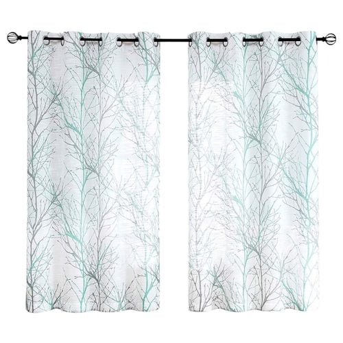 Zasłony z oczkami półprzezroczyste 127x175cm drzew na Arena.pl