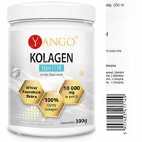 KOLAGEN RYBI typu I i III W PROSZKU proszek ZDROWA SKÓRA WŁOSY 300g YANGO