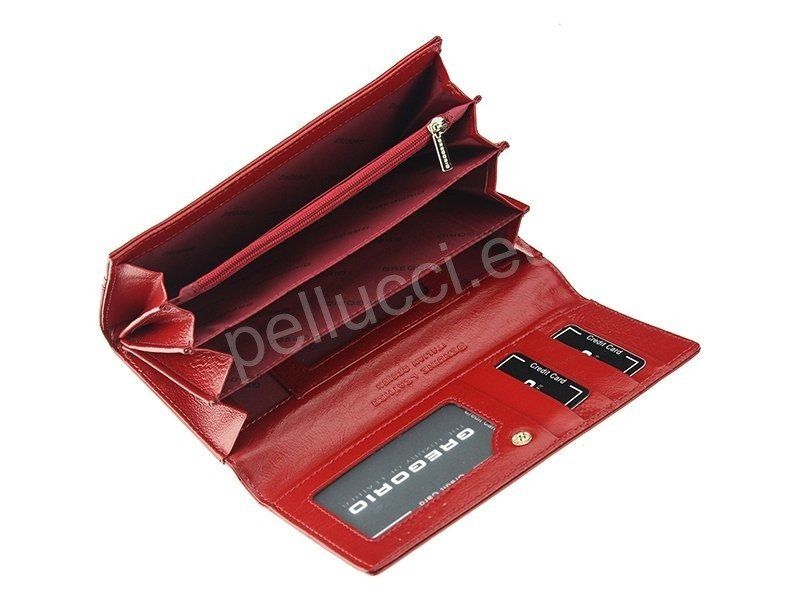 Portfel damski skórzany PELLUCCI N120 Niebieski zdjęcie 4