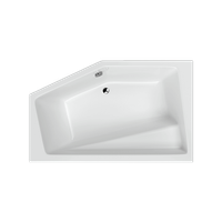 Vesper wanna narożna 160X100 cm lewa, bialy połysk