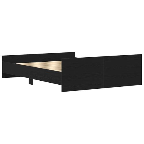 Rama łóżka bez materaca, czarny dąb, 150x200 cm na Arena.pl