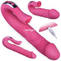 Silikonowy Wibrator G-spot STYMULATOR ŁECHTACZKI Różowy