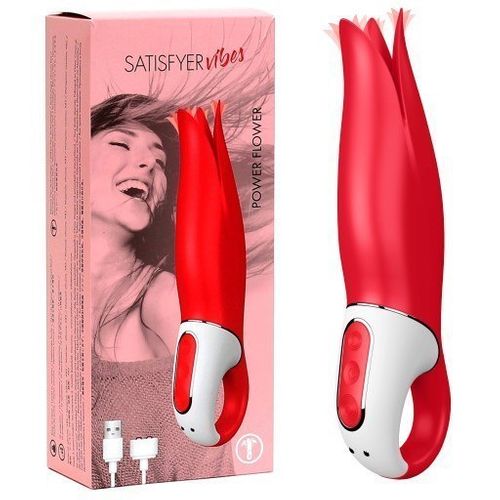 WIBRATOR ŁECHTACZKI SATISFYER POWER FLOWER USB na Arena.pl