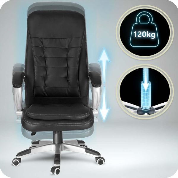 Fotel biurowy obrotowy Sofotel czarny zdjęcie 7