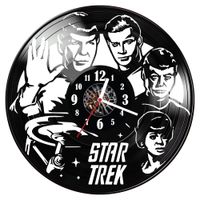 Zegar ścienny z płyty winylowej Star Trek 88.14