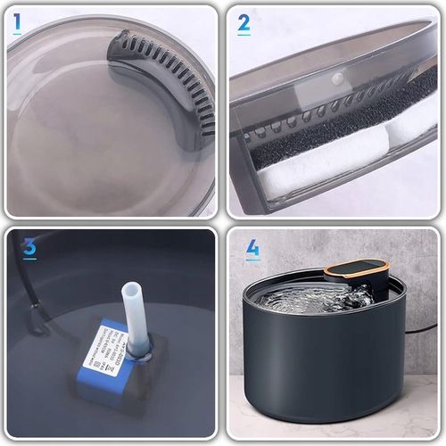 Poidełko Automatyczne Fontanna Wodna dla Kota Psa Filtr Czyszczący CICHA na Arena.pl