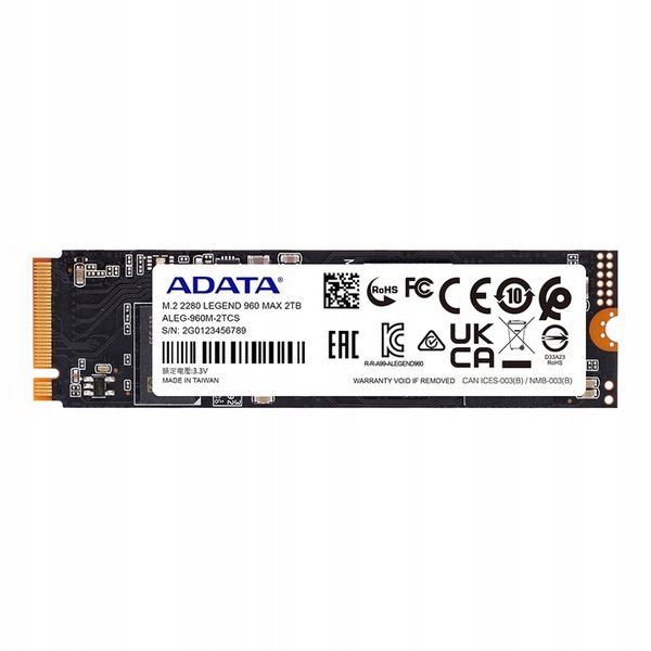Dysk SSD Adata LEGEND 960 MAX 2TB M.2 PCIe 7.4/6.8 zdjęcie 7