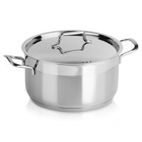 Garnek stalowy z pokrywką ANETT 22 cm, 4,3 l