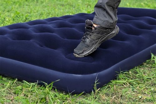 MATERAC DMUCHANY 1-osobowy wbudowana POMKPA nożna 188x99 cm BESTWAY na Arena.pl