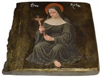 Ikona Święta Rita patronka od spraw beznadziejnych, przy ciężkich chorobach