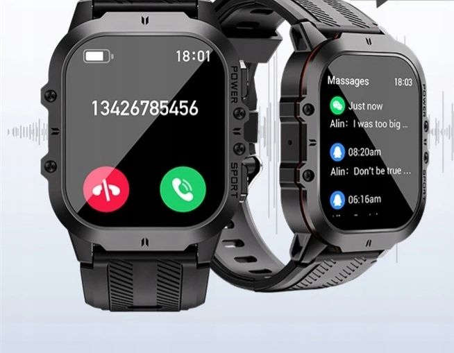 SMARTWATCH MĘSKI C26 AMOLED MENU PL WODOODPORNE KROKOMIERZ watch ZEGAREK zdjęcie 11