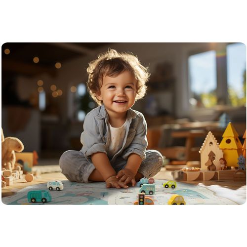 Pojemnik na zabawki i mata NK-408 Nukido - szary na Arena.pl