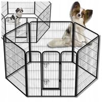 KOJEC KLATKA DLA PSA METAL WYBIEG KRÓLIKA MODUŁOWA ZAGRODA 6 PANELI