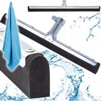 SCIĄGACZKA DO WODY Z PODŁÓG ZGARNIACZ PODŁOGI METALOWY PIANKA CZARNA DUŻY