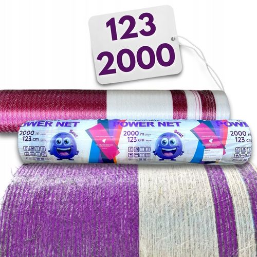 Siatka do bel POWER NET Beluś 123x2000m do słomy, siana, kiszonki na Arena.pl