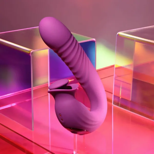 evolved deep ecstasy rabbit vibrator magenta - wielofunkcyjny model zdjęcie 3