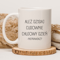 CHAMSKI KUBEK BEZ CENZURY | ŚMIESZNY PREZENT | DO PRACY BIURA DOMU | 330 ml