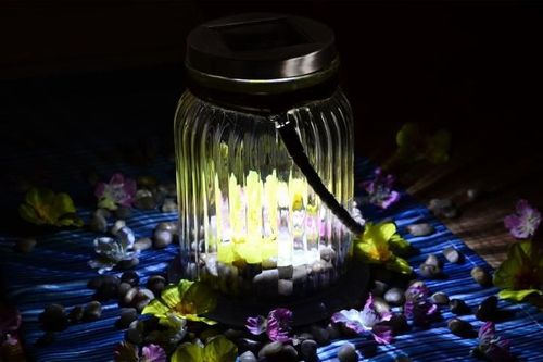 Zestaw 3 lampionów solarnych szklanych na Arena.pl