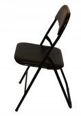 KRZESŁO SKŁADANE BIUROWE OGRODOWE CATERINGOWE BANKIETOWE BIUROWE CZARNE