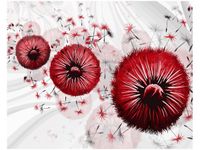 40CM 50CM OBRAZEK ŚCIENNY CZERWONY DMUCHAWCE 4 DRUK PŁÓTNO OBRAZ