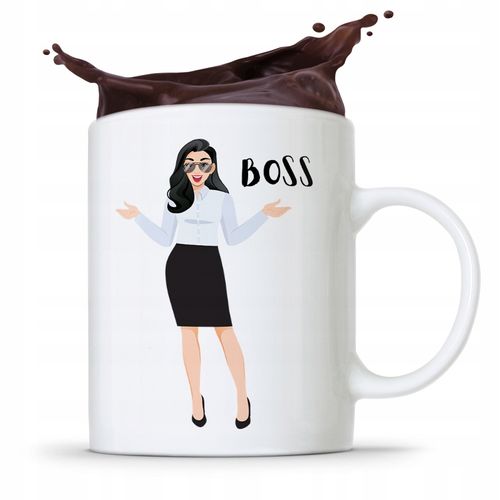 Kubek Prezent Dla Szefowej Boss Z Nadrukiem Ze Zdjęciem na Arena.pl