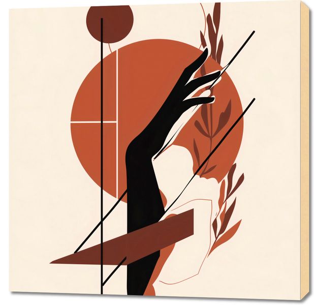 Obraz 90x90cm Zmierzch na Dłoni zdjęcie 1