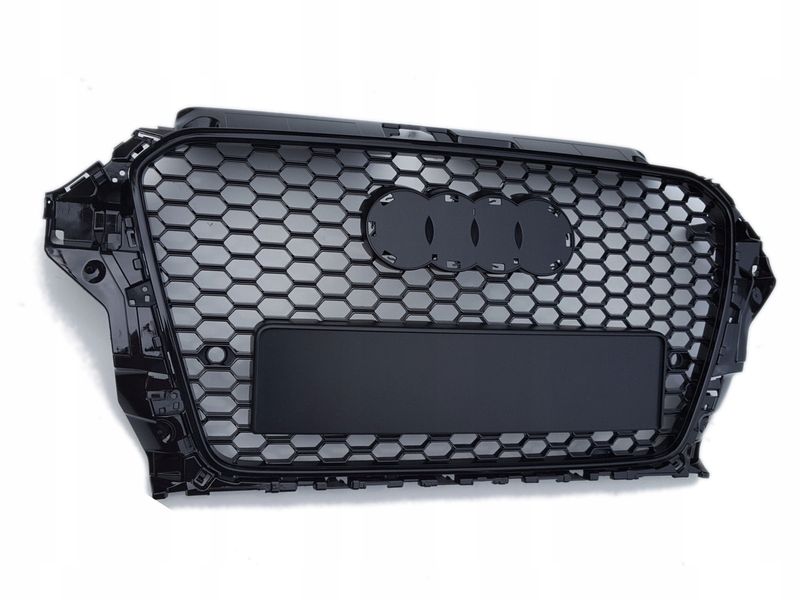 GRILL AUDI A3 12-16 RS3- OPTIK CZARNY POŁYSK PDC zdjęcie 1