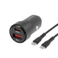 WAYME Ładowarka 12/24V, USB 30W + USB-C PD 30W + kabel