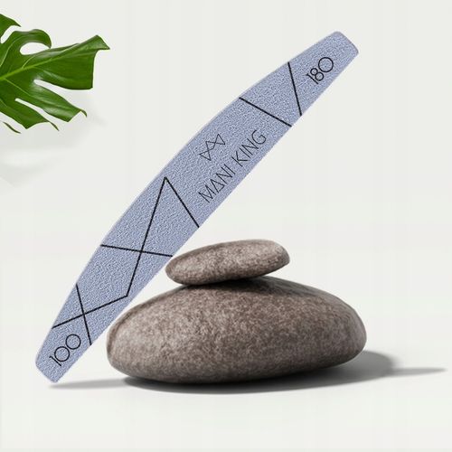 Pilnik do Paznokci 100 180 Półksiężyc Łódka Dwustronny Mani King 100szt na Arena.pl