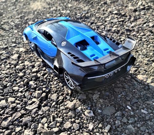 Samochód ZDALNIE STEROWANY RC AUTO KIEROWNICA PEDAŁY Niebieski na Arena.pl