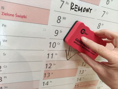 Planer A1 Kalendarz 2025 84x59 zmazywalny z mocowaniem samoprzylepnym na Arena.pl