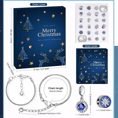 KALENDARZ ADWENTOWY 2024 BIŻUTERIA DLA KOBIET KALENDARZ BOŻONARODZENIOWY na Arena.pl