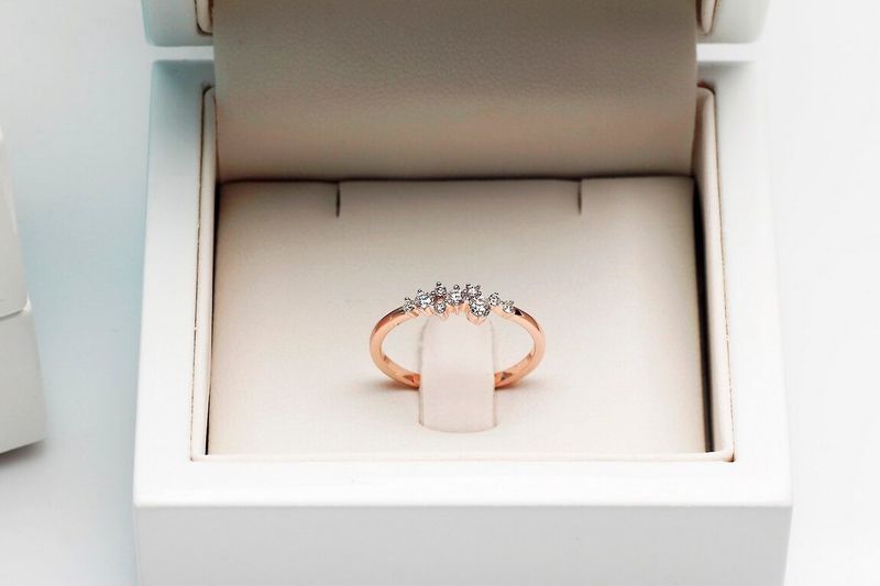 Emaga Złoty pierścionek PRD5400 - Diament zdjęcie 6