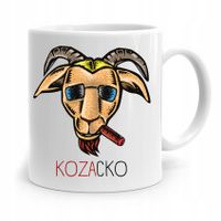 Kubek Śmieszny Zabawny Kozacko Koza Prezent Z Nadrukiem Ze Zdjęciem