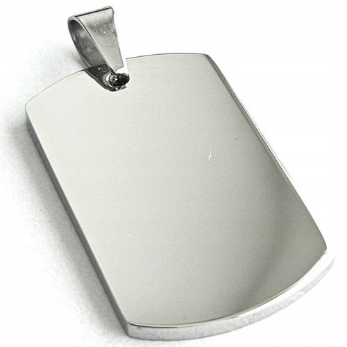 ZESTAW Srebrny nieśmiertelnik z grawerunkiem + łańcuszek srebrny 55cm WZORY na Arena.pl