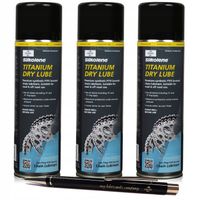 3 x FUCHS SILKOLENE TITANIUM DRY LUBE - SMAR DO ŁAŃCUCHA - SPRAY - 500ml