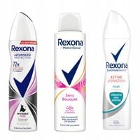 Antyperspirant w aerozolu REXONA zestaw dla kobiet spray 3x 150 ml