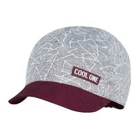 Broel JOAQUIN czapka lniana dla chłopca bordo 50-52