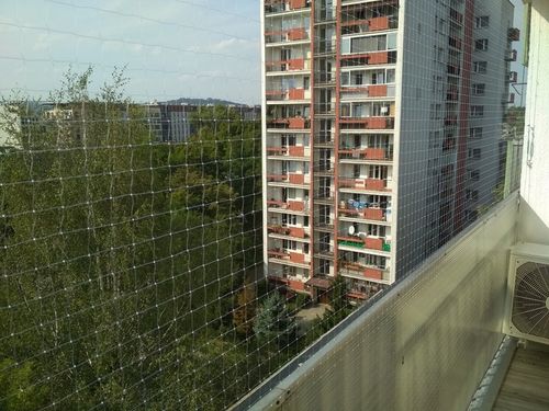 Siatka bezbarwna na balkon przeciw ptakom 5x2 |5x2 na Arena.pl