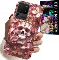 ETUI DO SAMSUNG GALAXY S20 Ultra - KOBIECE, MODNE WZORY, CZASZKA W RÓŻE