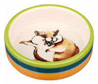 TRIXIE Miska ceramiczna dla chomika myszy gryzoni na karmę przysmaki 90 ml