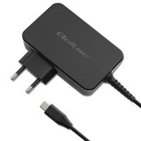 Qoltec Ładowarka GaN POWER PRO 1xUSB-C 90W 5-20V 3-4.5A Czarna