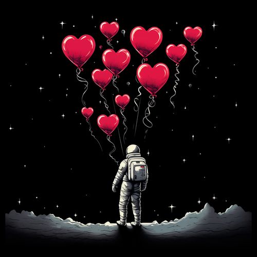 Plakat 70x70cm Astronauta Własnych Celi na Arena.pl