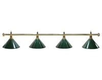Lampa bilardowa Elegance 4 klosze zielone