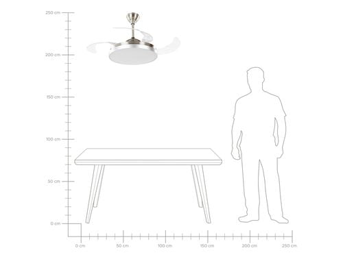 Wentylator sufitowy srebrny IBAR na Arena.pl