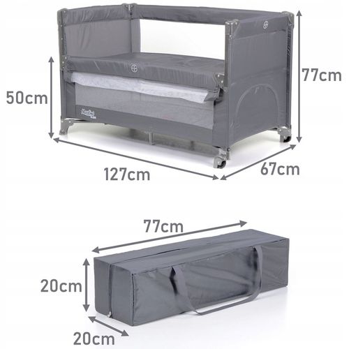 DOSTAWNE DWUPOZIOMOWE ŁÓŻECZKO TURYSTYCZNE/KOJEC, MOOLINO 65x125cm na Arena.pl